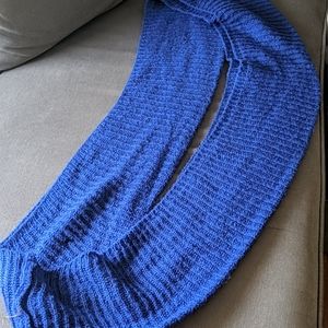 Royal blue infinity scarf